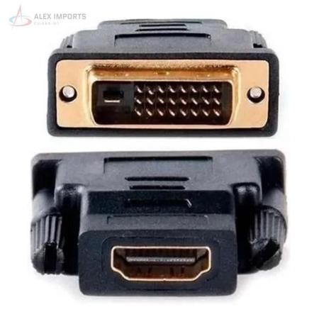 Imagem de Adaptador Dvi Macho Para Hdmi Fêmea  Dvi-D ( 24+1 ) X Hdmi