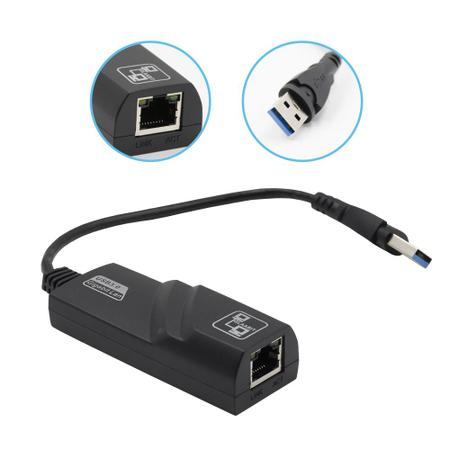 Adaptador Ethernet Usb 3.0 Gigabit 10/100/1000 Pc Notebook - Vedo Imagem de Adaptador Ethernet Usb 3.0 Gigabit 10/100/1000 Pc Notebook