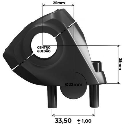 Imagem de Adaptador Guidão Anker Riser Avançado Recuado Xre 190/300 Bros 160 Fazer 250 Cb 250/500f