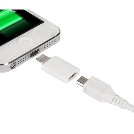 Imagem de Adaptador Micro USB V8 femea para Lightning Macho