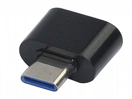 Imagem de Adaptador OTG USB Fêmea Tipo C Macho Preto Novo Origi