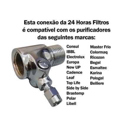 Imagem de Adaptador P/ Torneira 1/2" Filtro Bebedouro Purificador Água Compatível Consul Electrolux