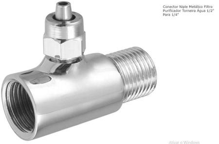 Adaptador Para Filtros De Água E Torneira Metal Cromado - Tratagua Imagem de Adaptador Para Filtros De Água E Torneira Metal Cromado