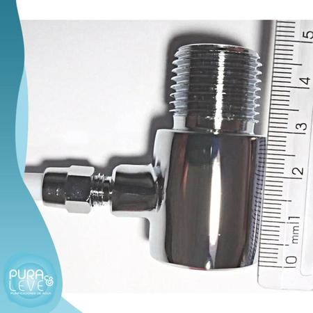 Adaptador Para Filtros De Água E Torneira Metal Cromado - Tratagua Imagem de Adaptador Para Filtros De Água E Torneira Metal Cromado