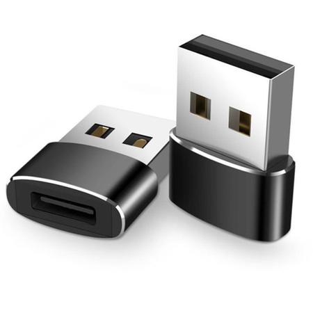Imagem de Adaptador Plug USB tipo C femea para USB tipo A comum macho 3.0 computador celular