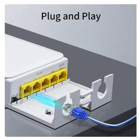 Imagem de Adaptador Poe Extender Twg Tw 4861 4 Portas Rj45 100mts Padrão Ieee 802.3af