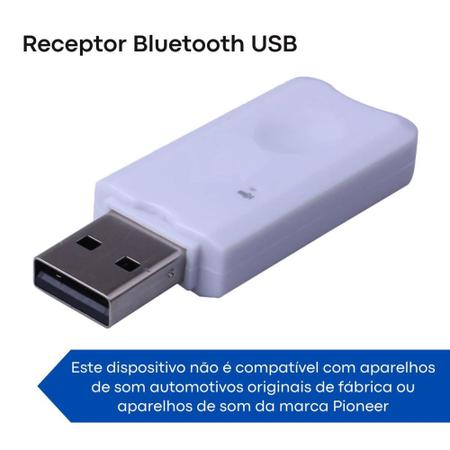 Imagem de Adaptador Receptor Bluetooth USB Pendrive Carro Wireless - Adaptador Som Automotivo