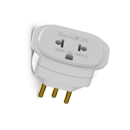 Imagem de Adaptador reverso 15a/250v 2p+t granel daneva 1633