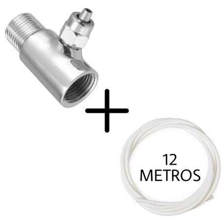 Imagem de Adaptador T Conexão Filtro Purificador de Água com Mangueira 12 Metros