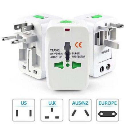 Imagem de Adaptador Tomada Internacional Universal Viagem Bivolt 150 países