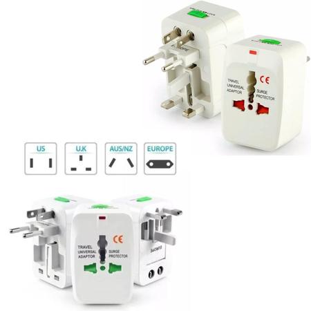 Imagem de Adaptador Tomada Universal 150 Países Viagem Bivolt