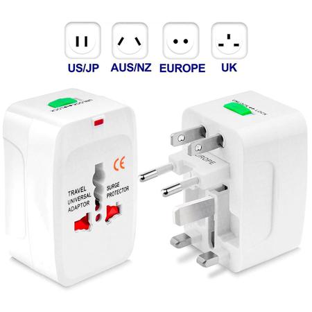 Imagem de Adaptador Tomada Universal Padrão Europeu Uk Eua P/ Brasil