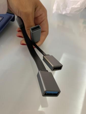 Imagem de Adaptador type-C 2USB + TF + SD