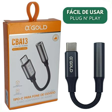 Imagem de Adaptador USB Tipo C P/ P2 Fone de Ouvido Compatível Samsung Galaxy A34 A53 A54 M53 M54 S23 Fe 5G