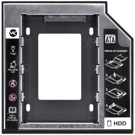 Imagem de Adaptador Vinik Caddy AC-127 para HD ou SSD, Leitor de DVD/CD Notebook - 32807