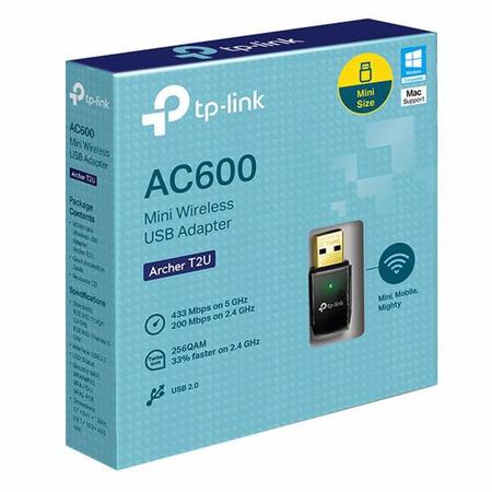 Imagem de Adaptador Wireless TP-Link USB 2.0 AC600 Archer T2U