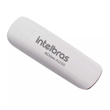 Imagem de Adaptador Wireless USB Action A1200 Intelbras Dual Band USB 3.0