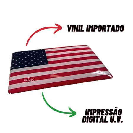 Imagem de Adesivo Bandeira Estados Unidos 6x4 cm importado