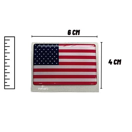 Imagem de Adesivo Bandeira Estados Unidos 6x4 cm importado