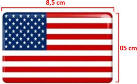 Imagem de Adesivo Bandeira Resinado Poliéster Estados Unidos