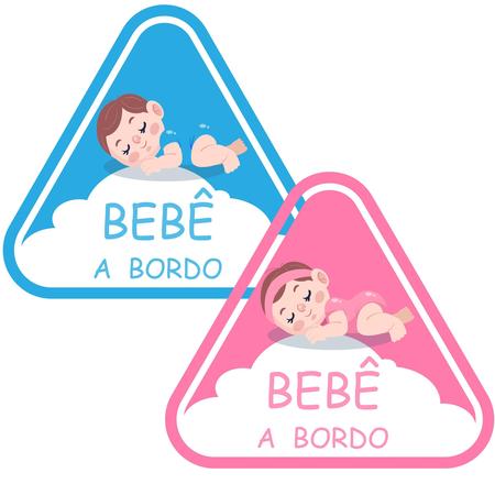 Baby Boy Bebê a Bordo Sticker