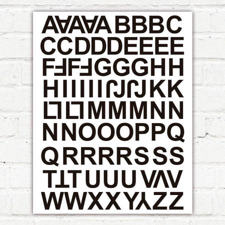 Imagem de Adesivo Cartela Decorativa Alfabética-Gig 97X130Cm