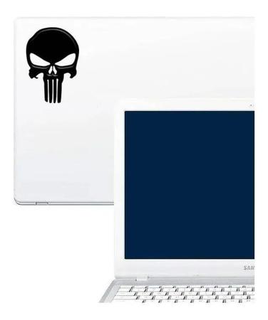 Adesivo Punisher Justiceiro 20x14cm cor preta