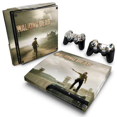 Imagem de Adesivo Compatível PS3 Slim Skin - The Walking Dead B