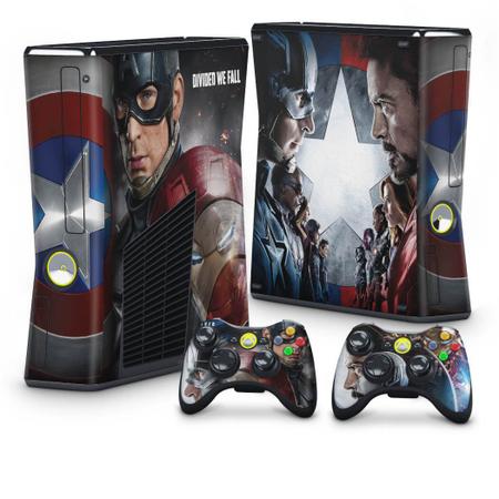 Xbox 360 Slim Skin - Branco - Pop Arte Skins