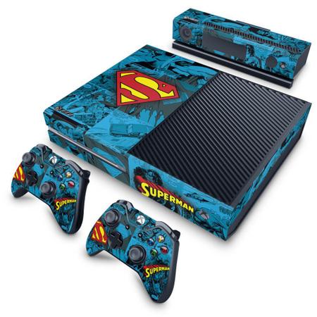 Imagem de Adesivo Compatível Xbox One Fat Skin - Super Homem Superman Comics