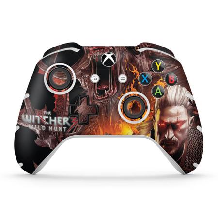 Imagem de Adesivo Compatível Xbox One Slim X Controle Skin - The Witcher 3 A