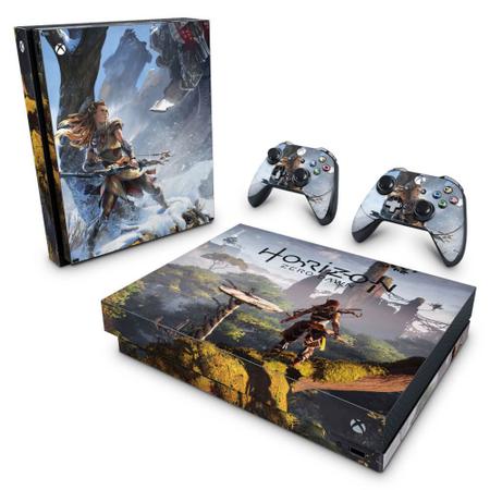 Adesivo Compatível Xbox One X Skin - Horizon Zero Dawn - Pop Arte