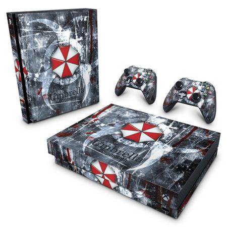 Imagem de Adesivo Compatível Xbox One X Skin - Resident Evil