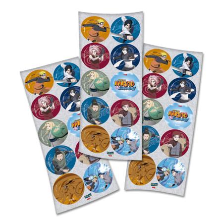 30 Adesivos Naruto Shippuden - Akatsuki 8cm