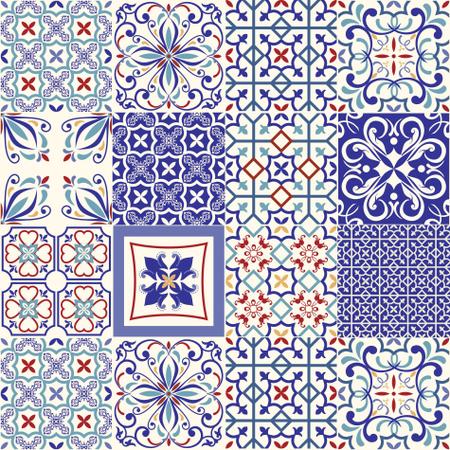 Imagem de Adesivo de Azulejo Azul Monte Belo 20x20 para Cozinha 24un