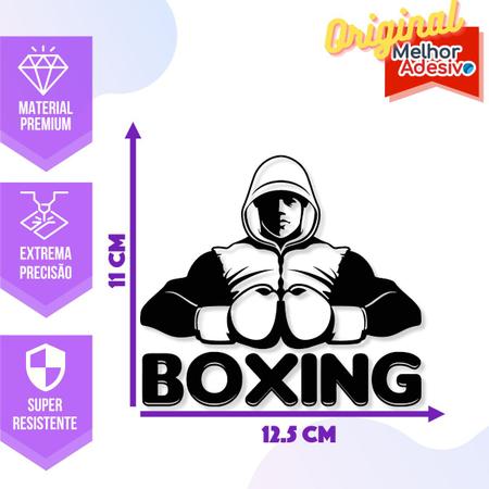 Adesivo de Carro Boxe Pugilismo Lutador - Cor Roxo - Melhor Adesivo Imagem de Adesivo de Carro Boxe Pugilismo Lutador - Cor Roxo