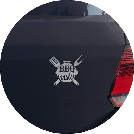 Adesivo de Carro O Grande Mestre Churrasqueiro - Melhor Adesivo