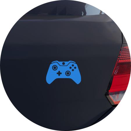 Imagem de Adesivo de Carro Controle Xbox Gamer - Cor Azul Claro