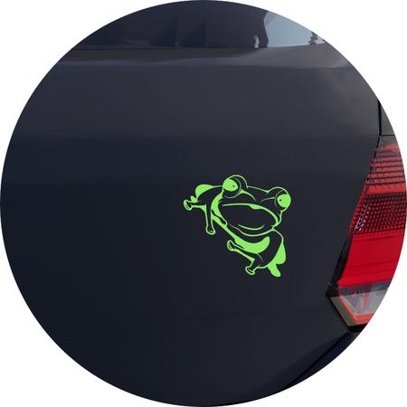 Adesivo de Carro Sapão Espiando - Cor Verde Claro - Melhor Adesivo Imagem de Adesivo de Carro Sapão Espiando - Cor Verde Claro