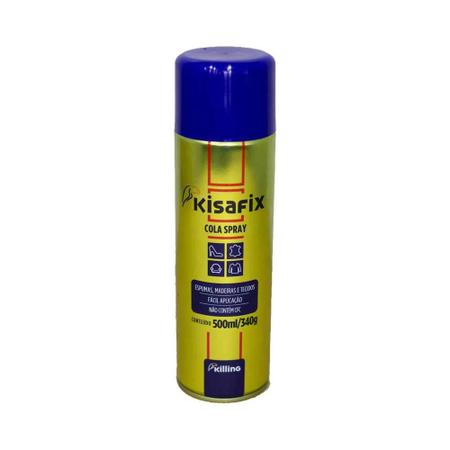 Imagem de Adesivo De Contato Cola Spray Reposicionável Kisafix Sublimação 500ml