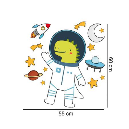 Imagem de Adesivo De Parede Astronauta Dino Baby