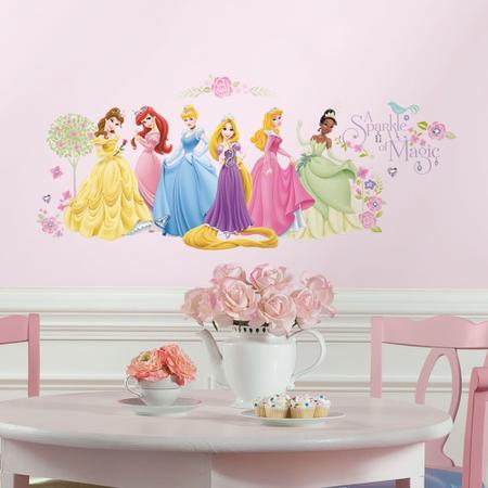 Imagem de Adesivo de Parede - Auto Colante - Princesas da Disney - 25.4cm x 45.7cm