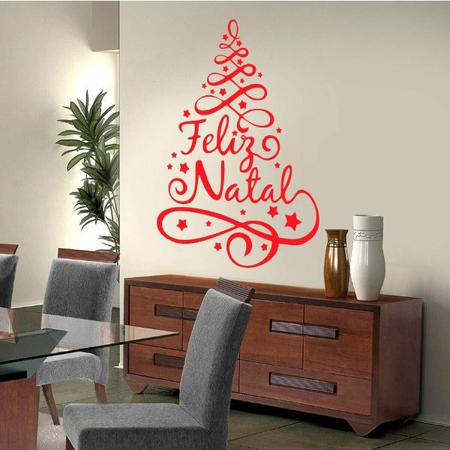 Imagem de Adesivo De Parede Decorativo Árvore De Natal 8-Eg 73X100Cm