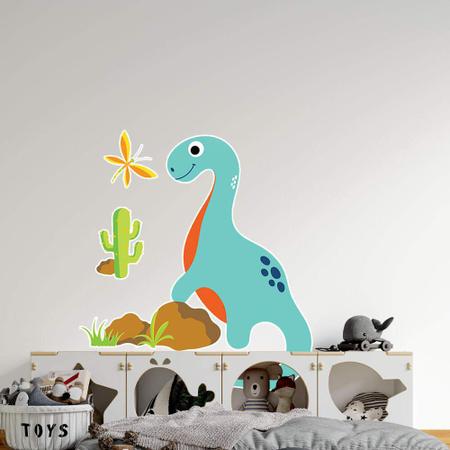 Adesivo De Parede Infantil Desenho Dinossauro Baby-G 75X79Cm - Mix Adesivos  - Adesivo de Parede - Magazine Luiza