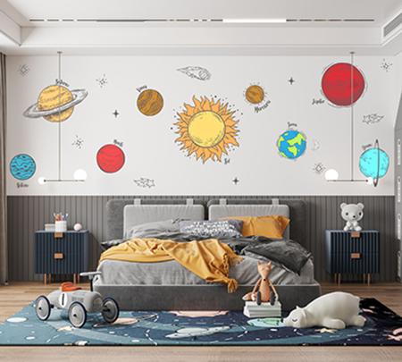 Imagem de Adesivo de Parede Infantil Sistema Solar - Planetas