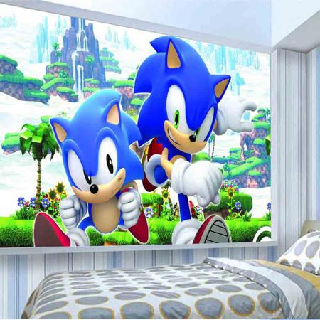 Adesivo de parede infantil Sonic 2