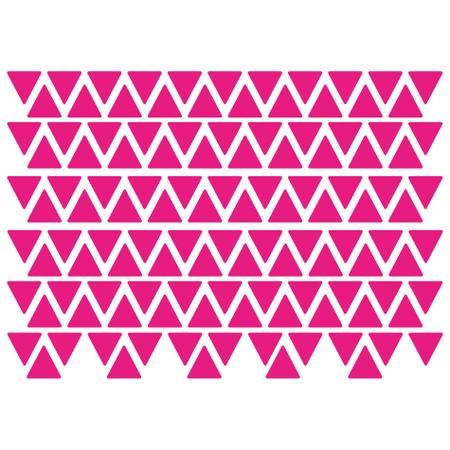 Imagem de Adesivo de Parede Triângulos Rosa Pink 121un