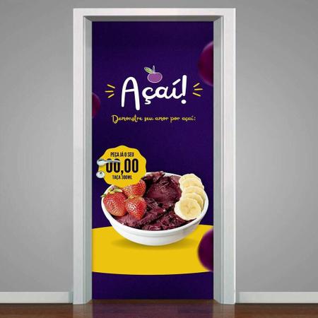 Imagem de Adesivo De Porta Açaí Demonstre Seu Amor-73X210Cm