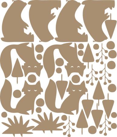 Adesivo Decorativo de Parede floresta Encantada Quarto Infantil - Stickhome/Imprimax Imagem de Adesivo Decorativo de Parede floresta Encantada Quarto Infantil