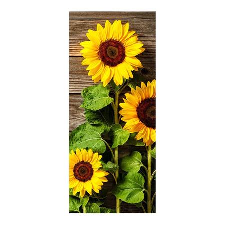 Imagem de Adesivo Decorativo de Porta - Flores - Girassol - 2162cnpt